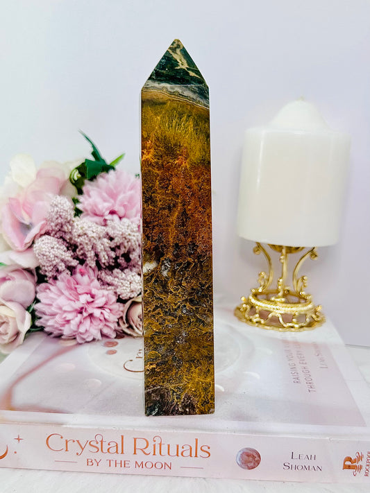 Beautiful 18cm Jasper Tower