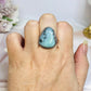 Sterling Silver Larimar Ring Size 10
