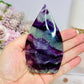 High Grade Fluorite Flame | Freeform with Rainbows 11cm