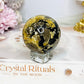 Volcano Agate (UV Reactive) Sphere on Stand 186g
