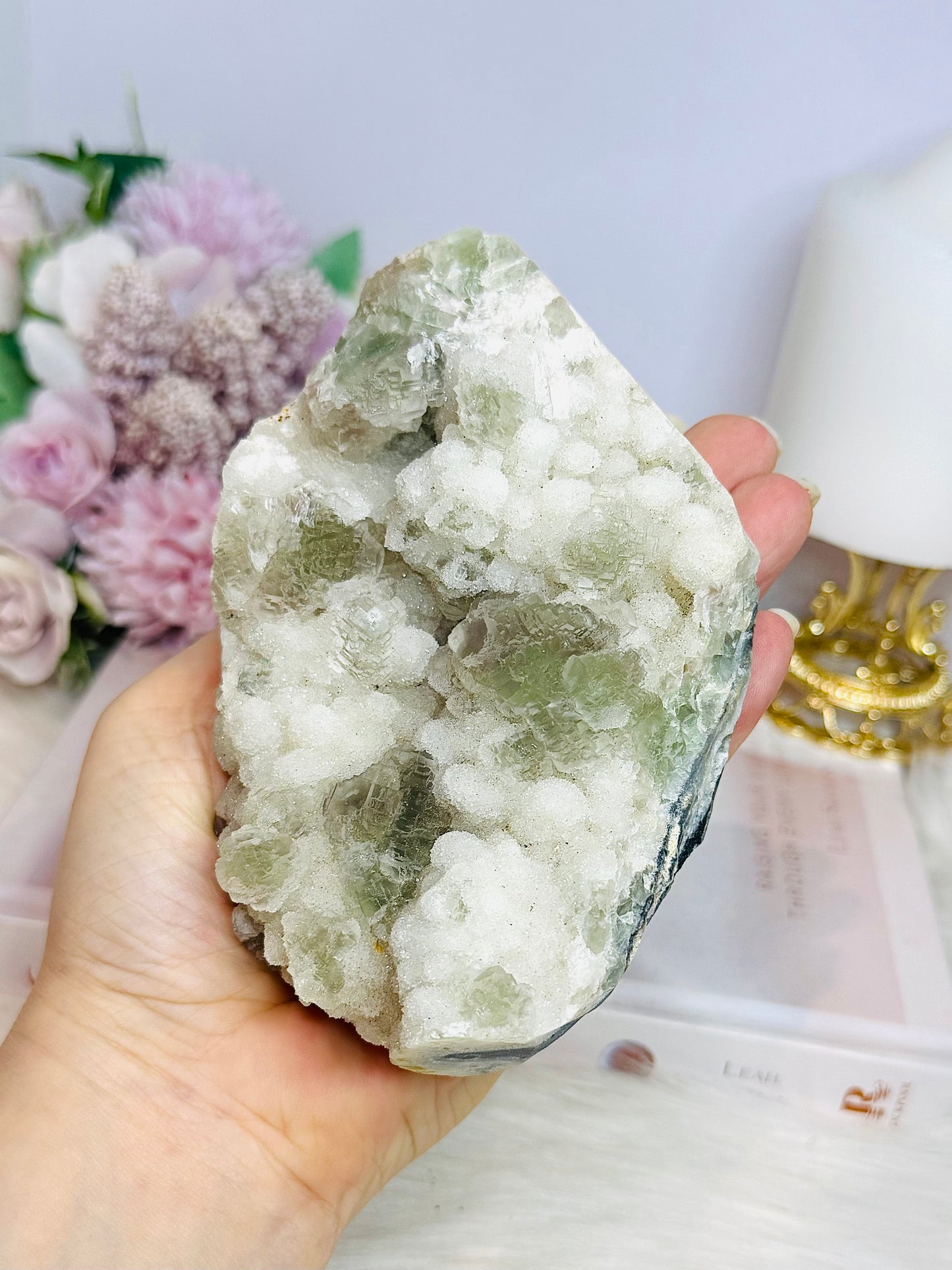 Large Natural Green Fluorite Specimen 730g