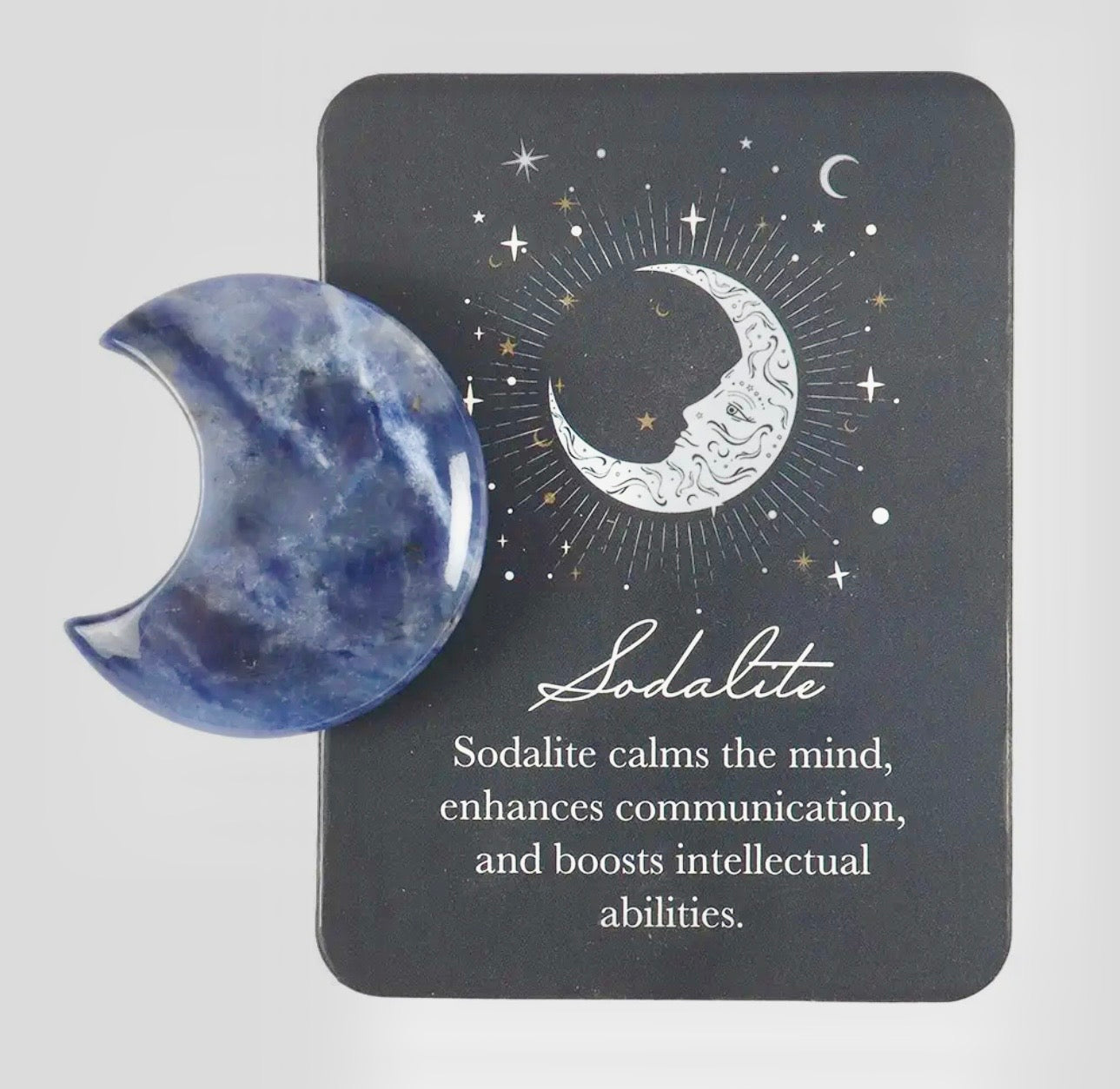Sodalite Moon Boxed Crystal Gift