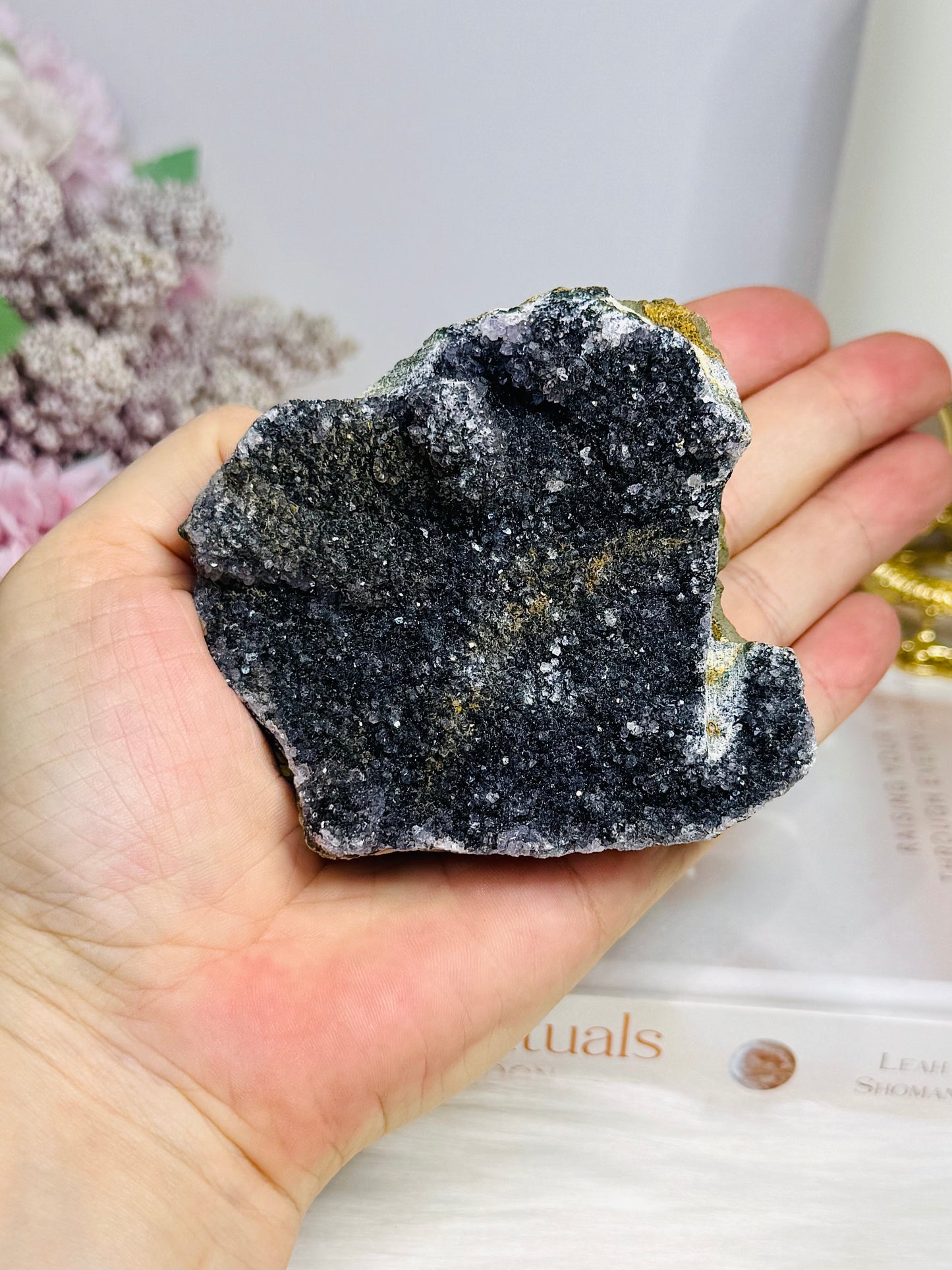 Black Amethyst Base Cut Cluster 212g