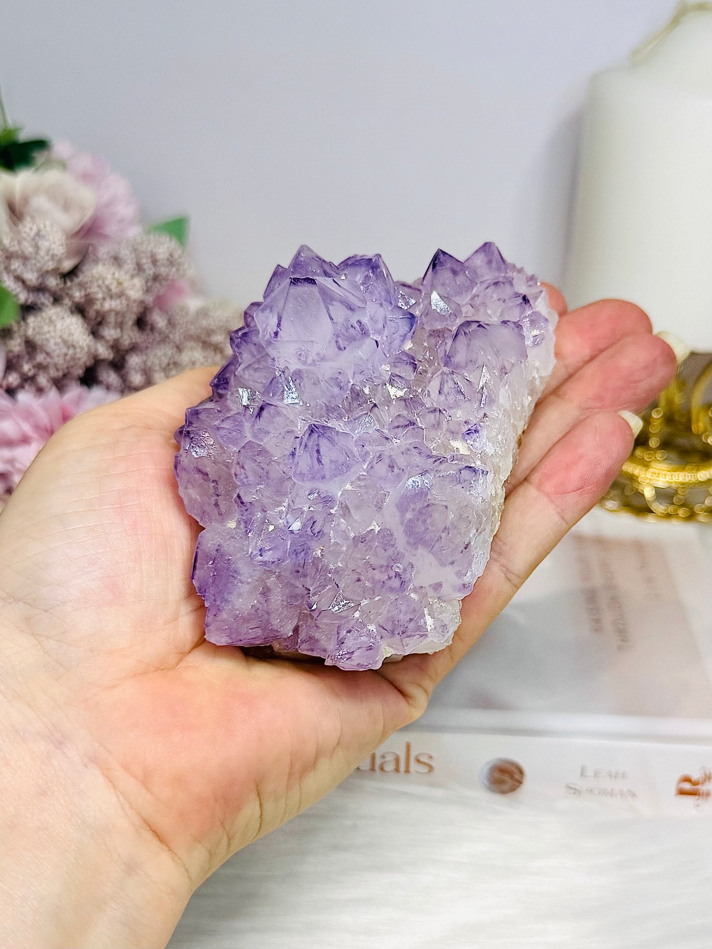 Large Natural Spirit Quartz Cluster Specimen 10cm 372g