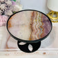 Crazy Lace Amethyst Spinning Top Small Table H:10cm W:12cm