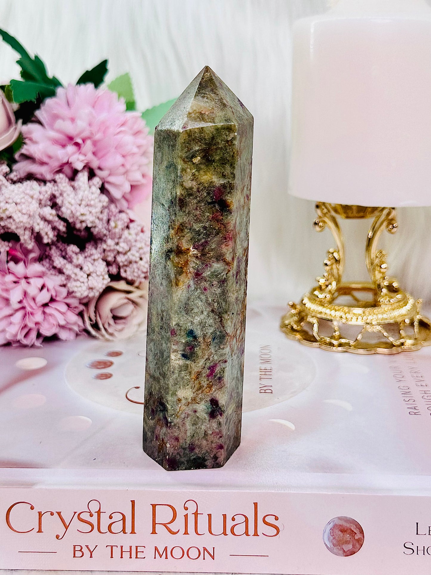 Stone Of Courage ~ Beautiful 12cm Ruby In Kyanite Tower