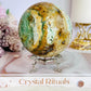 Huge Natural Glorious Variscite Sphere On Stand 802grams