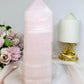 High Grade Large Pink Mangano Calcite (UV Reactive) Tower | Generator 19cm 1.2KG