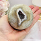 Large Gorgeous Mexican Crazy Lace Agate Druzy Sphere On Stand 552grams