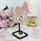 Large Chunky Druzy Pink Amethyst Craved Bird On Stand From Brazil 15cm