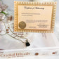 Rare Moldavite Tektite Sterling Silver Pendant & Chain with Certification of Authenticity