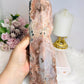 Huge Pink Amethyst Druzy Chunky Tower with Green Jasper Inclusions 27cm 1.7KG