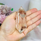 Chunky Clear Quartz with Garden | Lodolite Inclusions  Double Terminated Point 9cm