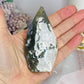 Moss Agate in Quartz Flame | Freeform 9.5cm