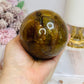 Large Hematoid Quartz Sphere On Stand 629g