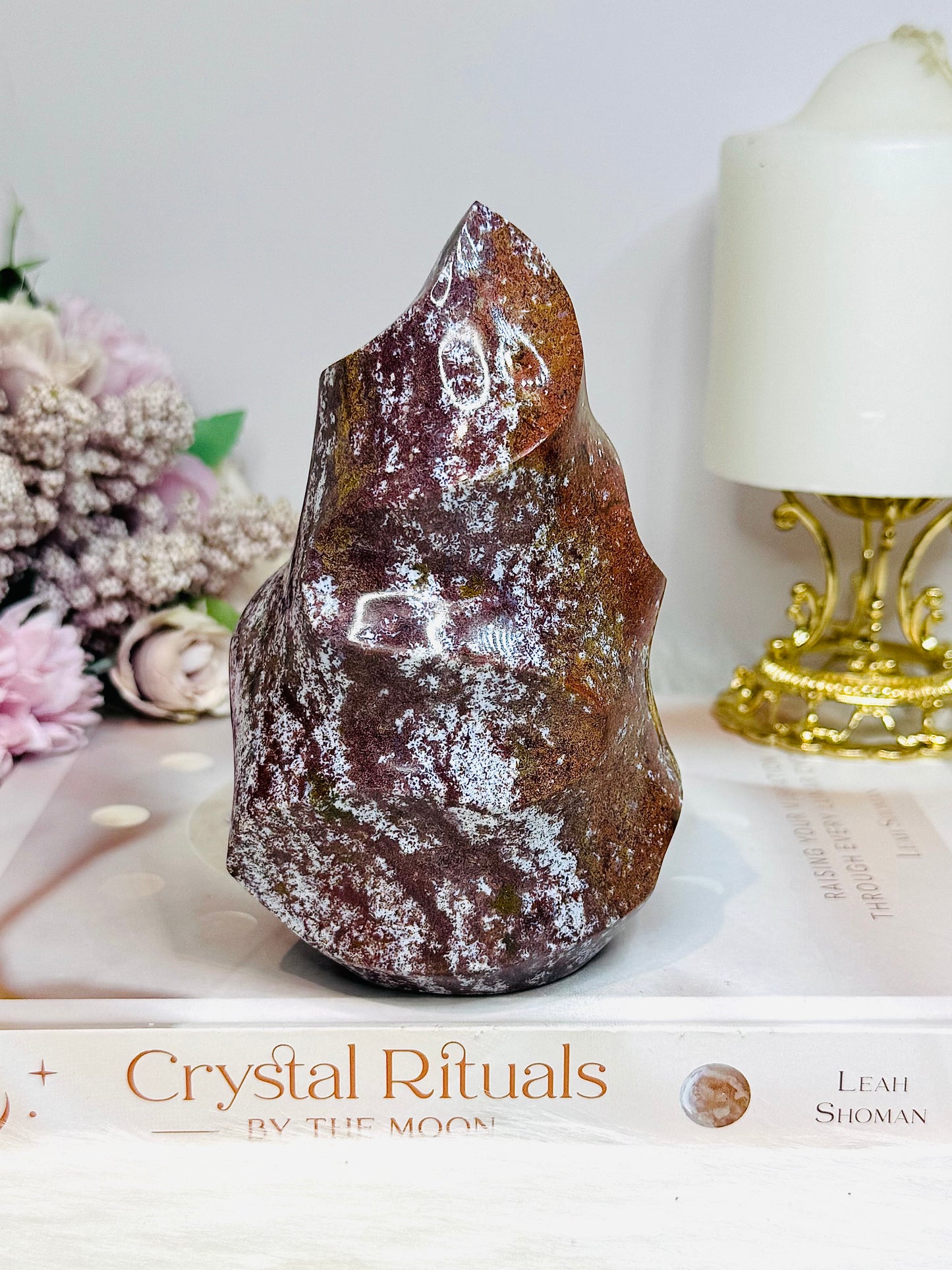 Large Ocean Jasper Flame 13cm 762g