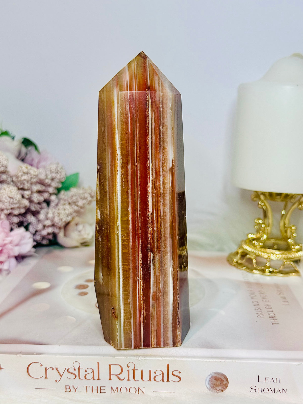 Large Carnelian Chunky Tower 15.5cm 528g