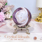 Crazy Lace Amethyst Sphere on Stand 274g