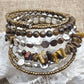 Boho Stacker Tigers Eye Bracelet
