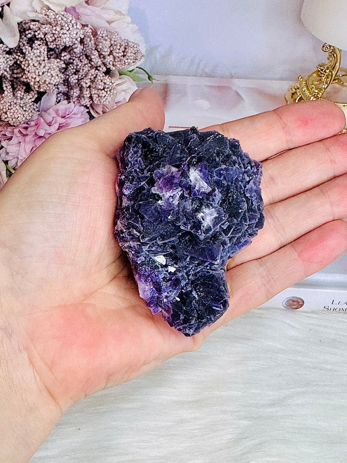 Incredible High Grade Deep Purple Natural Fluorite Specimen 7cm