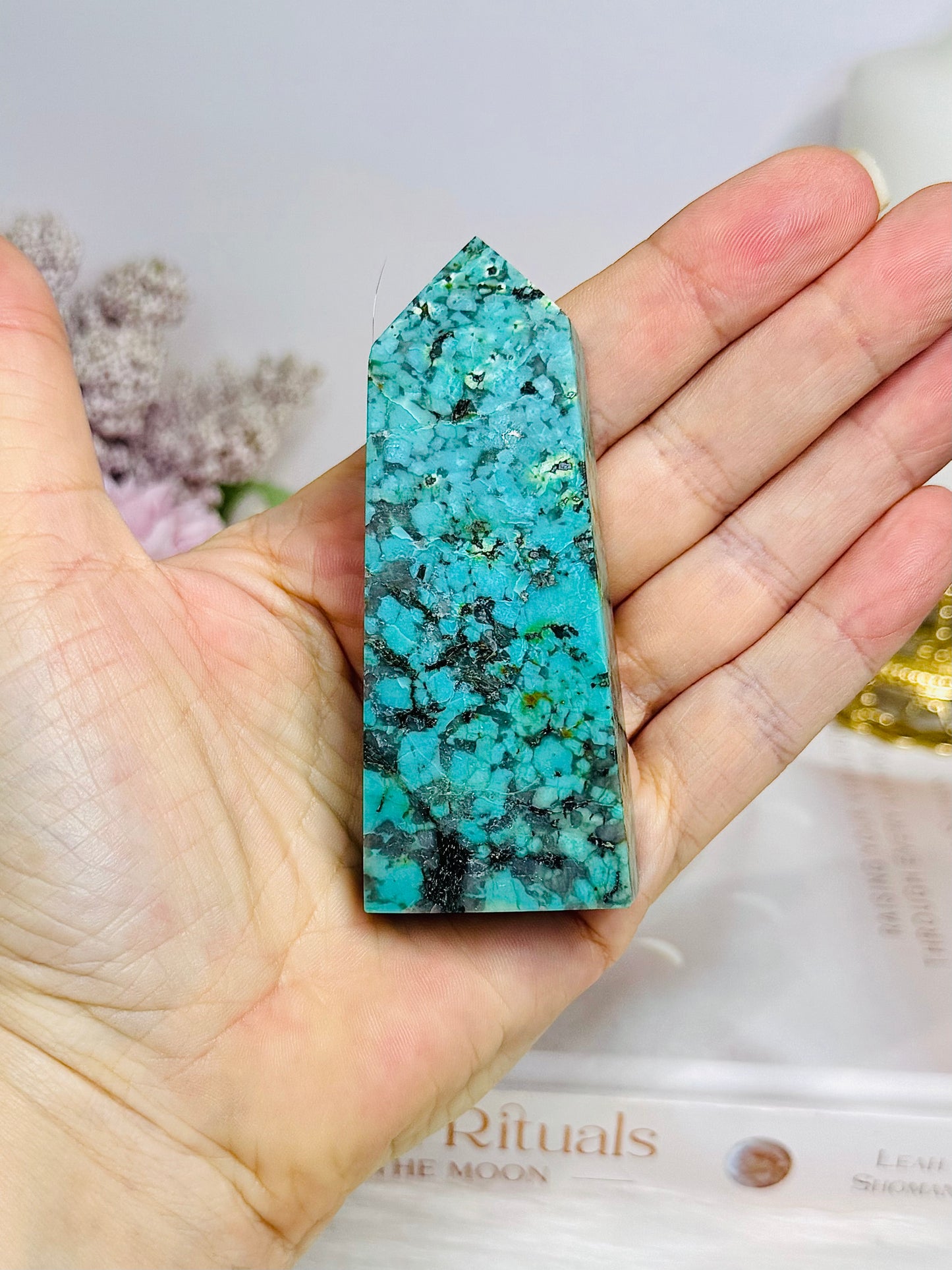 Natural Turquoise Tower 8cm