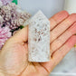 Fire & Ice / Crackle Clear Quartz Tower 8cm