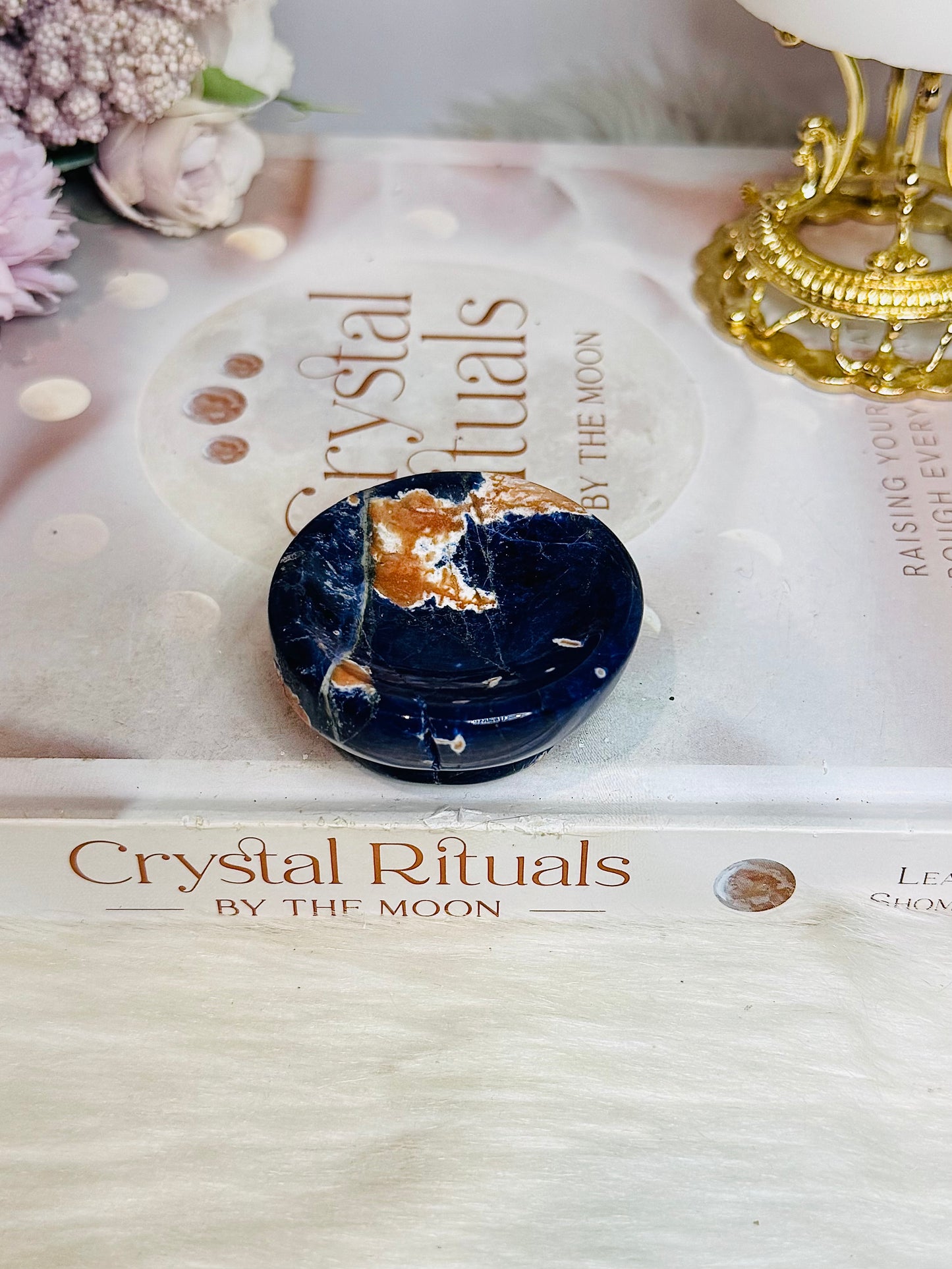 Small Sodalite with Sunstone Bowl 5cm