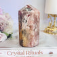 Chunky Druzy Pink Amethyst Tower 9.5cm