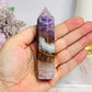 Crazy Lace Amethyst Tower 9.5cm