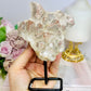Large Natural Pink Lithium Cluster on Stand 514g