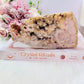 Druzy Pink Amethyst Slab From Brazil 16.5cm 412gram