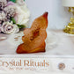 Carnelian Druzy Carved Fairy 6.5cm
