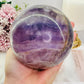 Huge 1.53KG Purple Fluorite Sphere with Rainbows on Stand