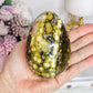 Large Orbicular Ocean Jasper Druzy Egg On Stand 423g