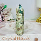 Green Sakura Agate Tower 9cm