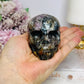 Root Fluorite Carved Skull 8cm 323g