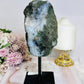 Large Amethyst X Agate Natural Druzy Freeform on Stand 21cm 989g