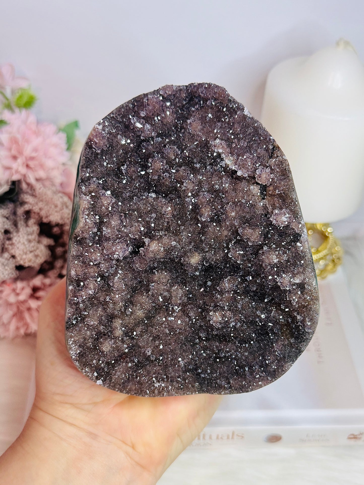 Sparkling Spectacular Large 13cm 1.04KG Galaxy Amethyst Natural Freeform