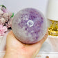 Large High Grade Purple Agate Sphere on Stand 851g