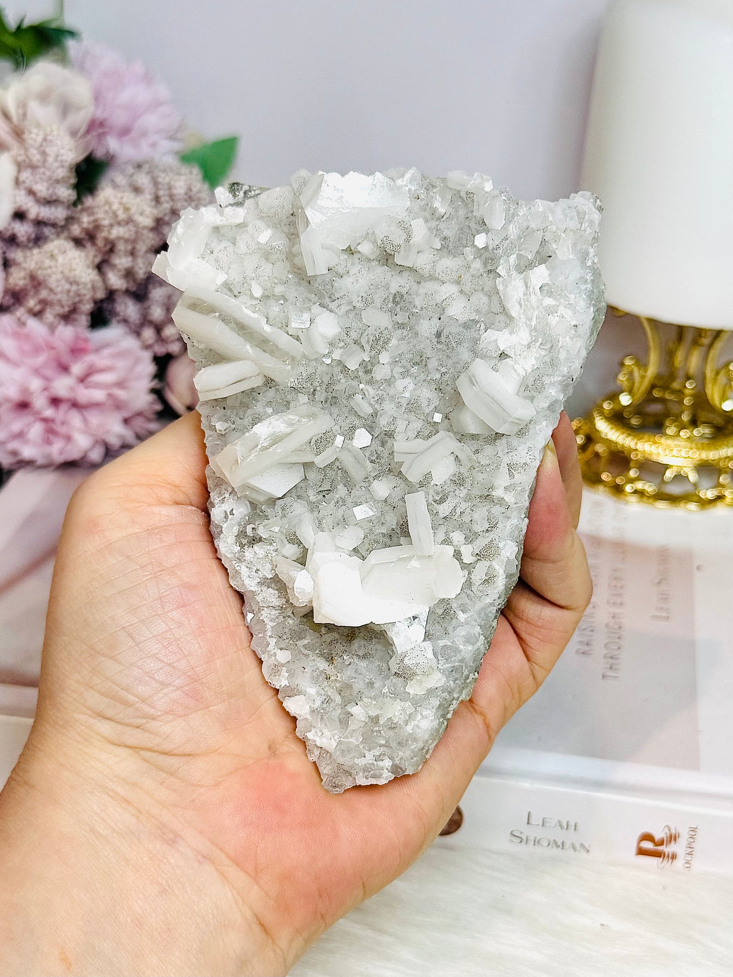 White Sandwich Calcite Specimen | Slab 11cm