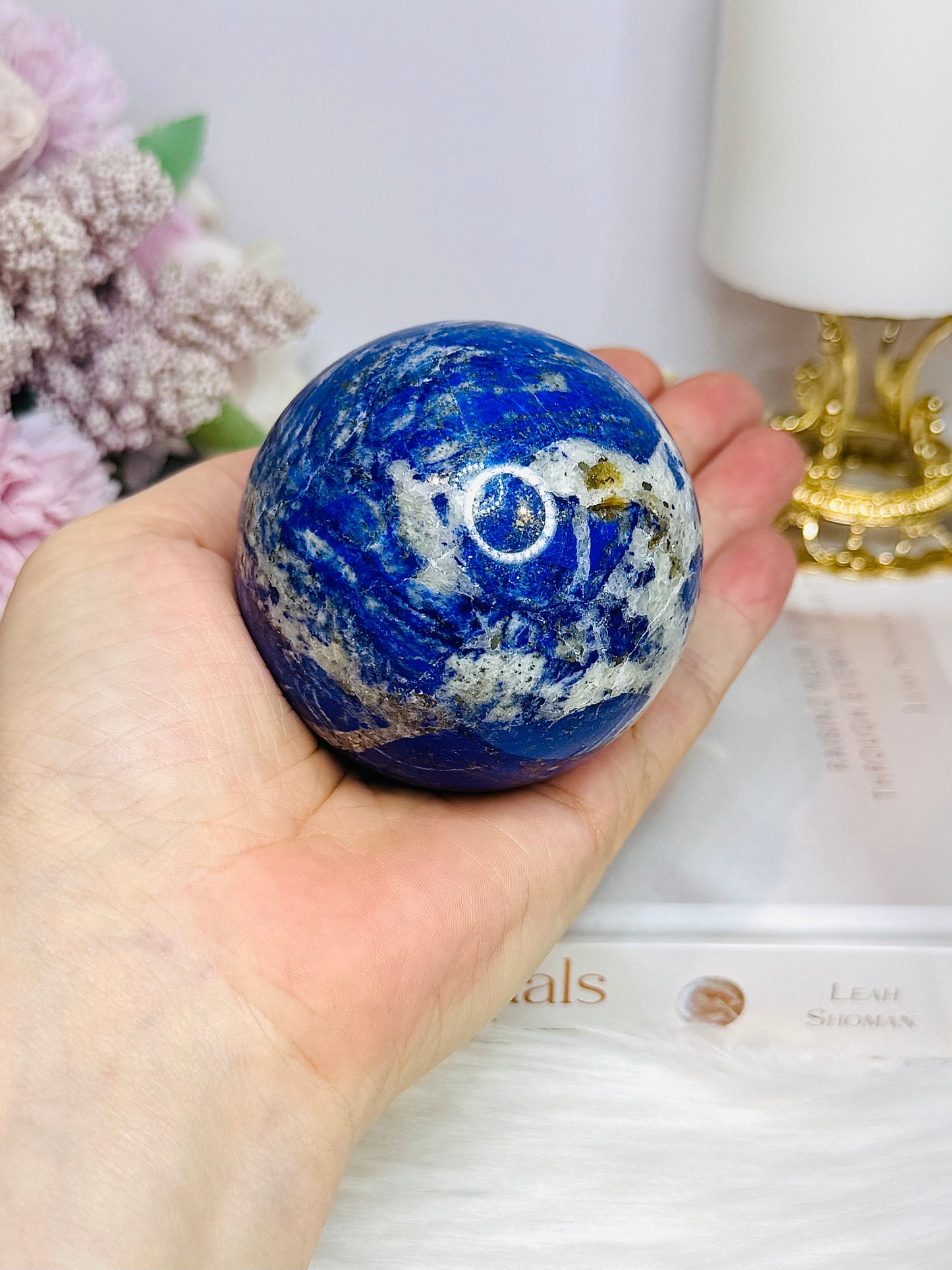 Large Lapis Lazuli Sphere on Stand 437g