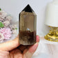 Smokey Quartz Tower with Rainbows 8cm