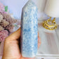 Gorgeous Natural High Grade Blue Calcite Chunky Tower 13cm