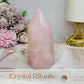 Chunky Rose Quartz Tower 11cm 340g