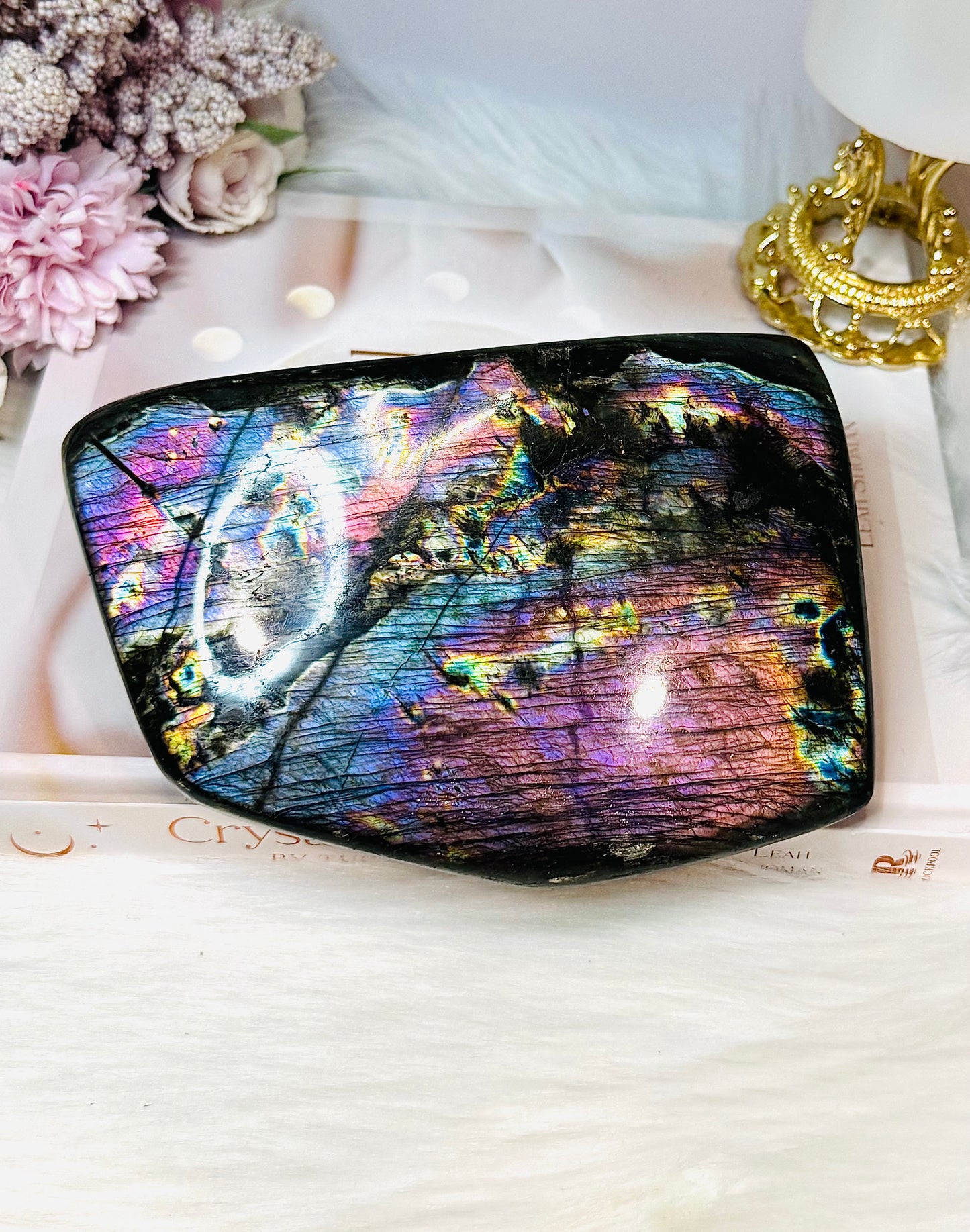 Huge High Grade Spectrolite (Labradorite) Freeform Exclusively From Finland 15cm 1.38KG