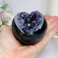 Large Druzy Amethyst Sphere on Stand 381g