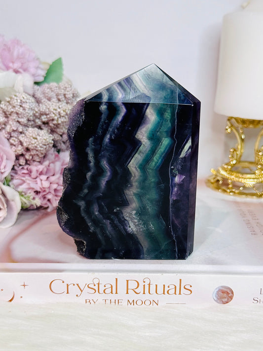 Rainbow Fluorite Slab | Tower 11cm