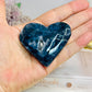 Druzy Moss Agate Carved Moon