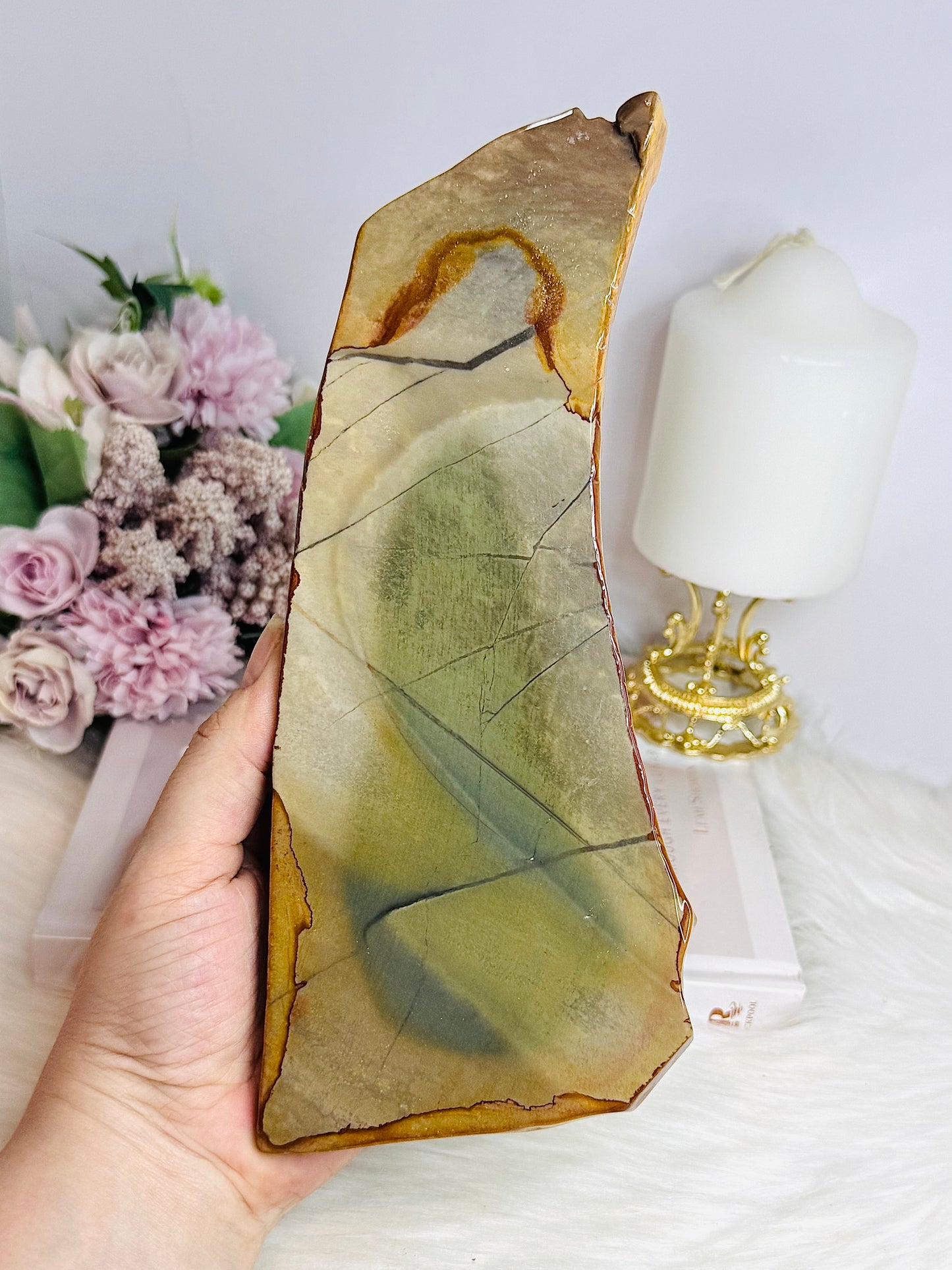 Large Natural Jasper Slab 22cm