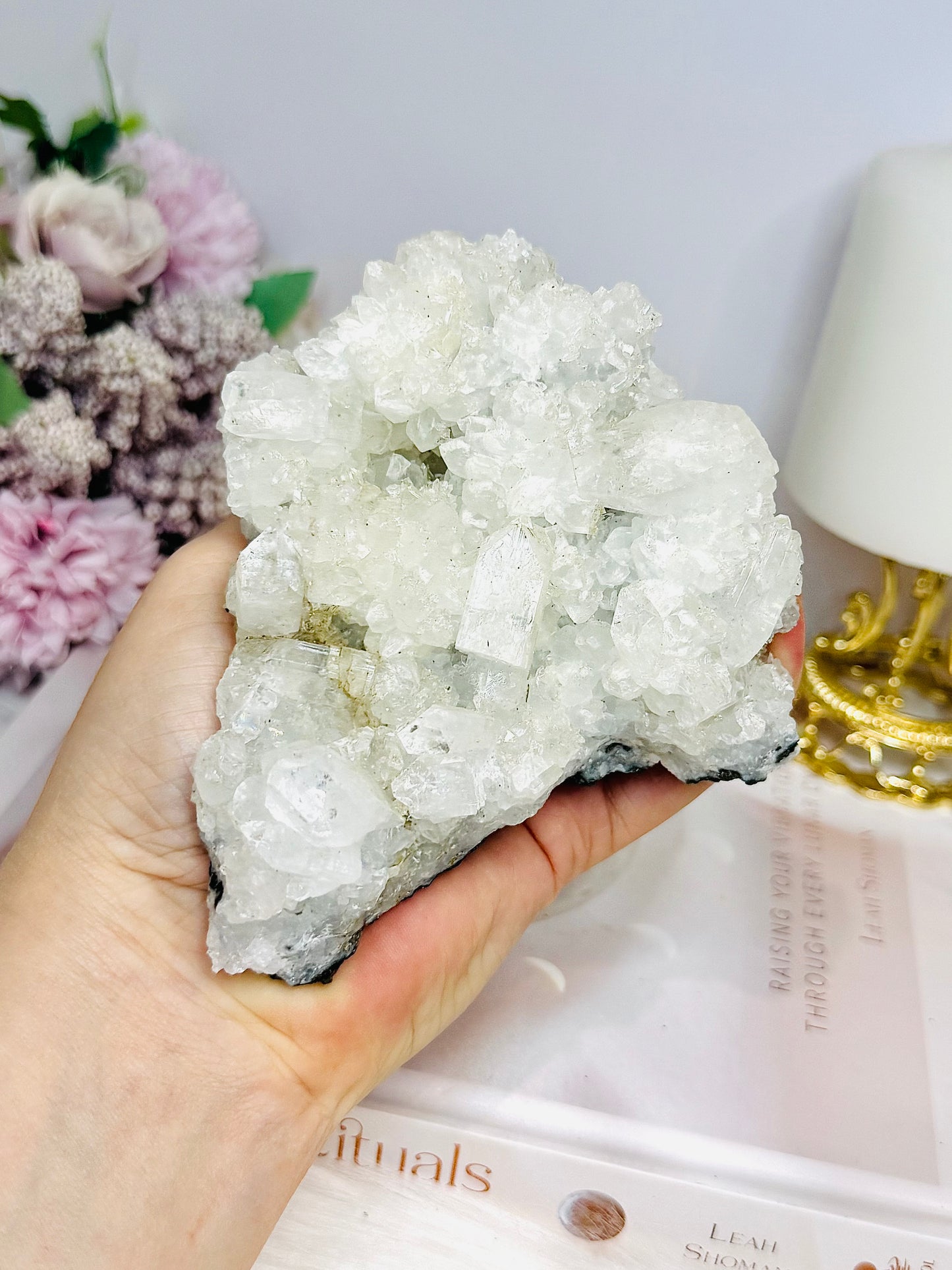Natural Apophyllite Cluster 354g